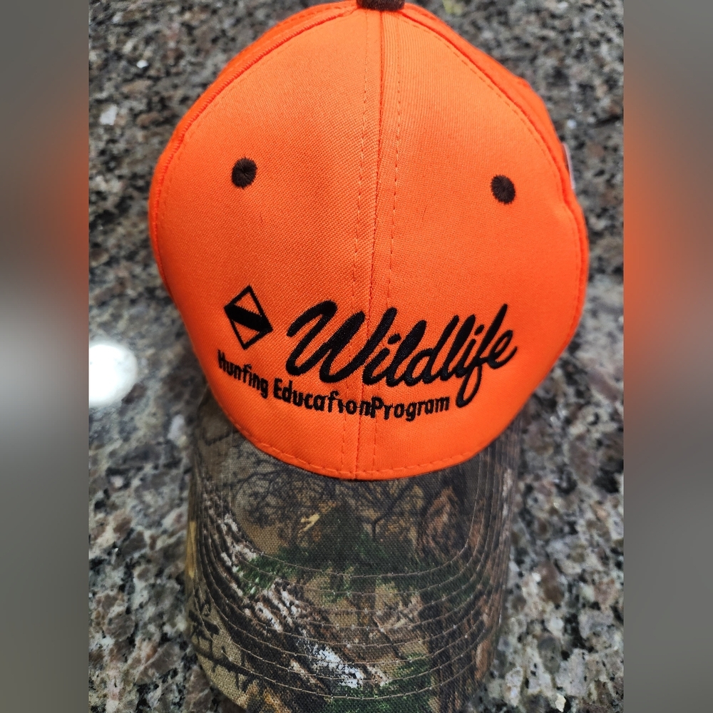Realtree Blaze Orange and Camo Cap